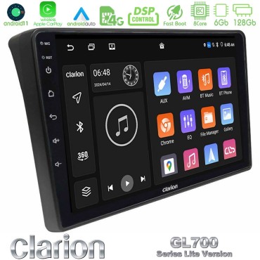 Clarion GL700 Lite Series 8Core Android11 6+128GB Fiat Ducato/Citroen Jumper/Peugeot Boxer Navigation Multimedia Tablet 9" Με Carplay &amp; Android Auto