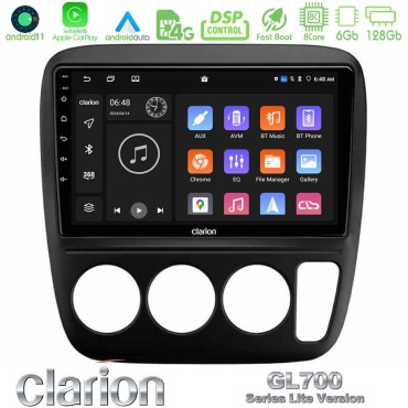 Clarion GL700 Lite Series 8Core Android11 6+128GB Honda CRV 1997-2001 Navigation Multimedia Tablet 9" Με Carplay &amp; Android Auto