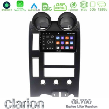 Clarion GL700 Lite Series Hummer H2 2002-2007 8Core Android11 6+128GB Navigation Multimedia Tablet 9" Με Carplay &amp; Android Auto