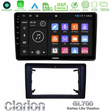 Clarion GL700 Lite Series 8Core Android11 6+128GB Chrysler / Dodge / Jeep Navigation Multimedia Tablet 10" Με Carplay &amp; Android Auto