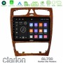 Clarion GL700 Lite Series 8Core Android11 6+128GB Mercedes C Class (W203) Navigation Multimedia Tablet 9" (Wooden Style) Με Carplay & Android Auto