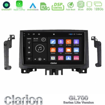Clarion GL700 Lite Series Mercedes Sprinter/VW Crafter 2006-2018 8Core Android11 6+128GB Navigation Multimedia Tablet 9" Με Carplay &amp; Android Auto