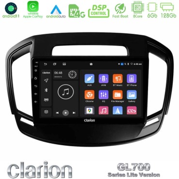 Clarion GL700 Lite Series 8Core Android11 6+128GB Opel Insignia 2014-2017 Navigation Multimedia Tablet 9" Με Carplay &amp; Android Auto