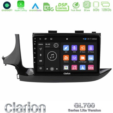 Clarion GL700 Lite Series 8Core Android11 6+128GB Opel Mokka 2016-2020 Navigation Multimedia Tablet 9" Με Carplay &amp; Android Auto