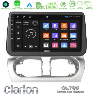 Clarion GL700 Lite Series Opel Corsa C/Combo C 8Core Android11 6+128GB Navigation Multimedia Tablet 9" Με Carplay &amp; Android Auto
