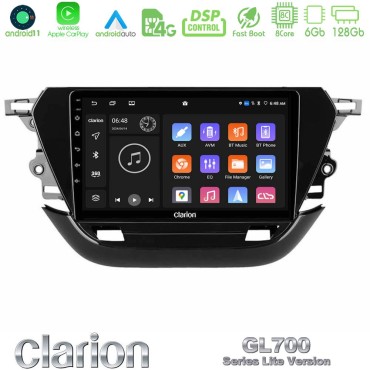 Clarion GL700 Lite Series 8Core Android11 6+128GB Opel Corsa F 2019-2023 Navigation Multimedia Tablet 9" Με Carplay &amp; Android Auto