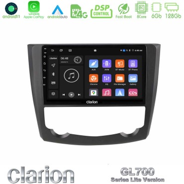 Clarion GL700 Lite Series 8Core Android11 6+128GB Renault Kadjar Navigation Multimedia Tablet 9" Με Carplay &amp; Android Auto
