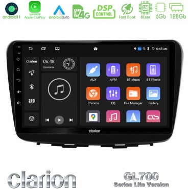 Clarion GL700 Lite Series 8Core Android11 6+128GB Suzuki Baleno 2016-2021 Navigation Multimedia Tablet 9" Με Carplay &amp; Android Auto
