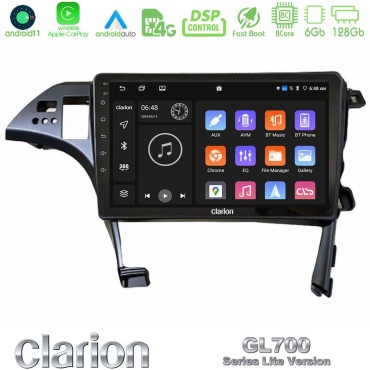 Clarion GL700 Lite Series 8Core Android11 6+128GB Toyota Prius 2010-2015 Navigation Multimedia Tablet 10" Με Carplay &amp; Android Auto