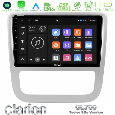 Clarion GL700 Lite Series 8Core Android11 6+128GB VW Scirocco / Eos Navigation Multimedia Tablet 9" Με Carplay &amp; Android Auto