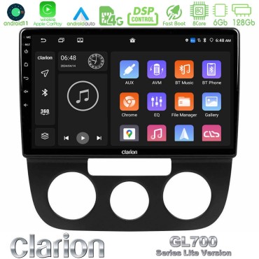 Clarion GL700 Lite Series 8Core Android11 6+128GB VW Jetta Navigation Multimedia Tablet 10" Με Carplay &amp; Android Auto