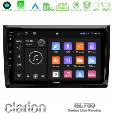 Clarion GL700 Lite Series 8Core Android11 6+128GB VW Beetle Navigation Multimedia Tablet 9" Με Carplay &amp; Android Auto