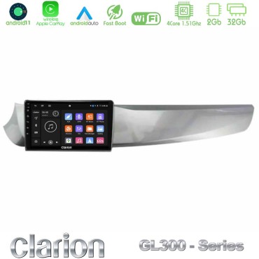 Clarion GL300 Series Alfa Romeo Giulietta 2010-2014 4Core Android11 2+32GB Navigation Multimedia Tablet 9" Με Carplay &amp; Android Auto