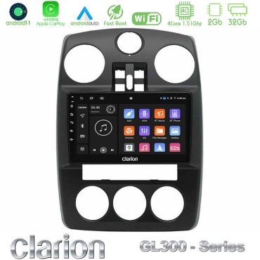 Clarion GL300 Series Chrysler PT-Cruiser 2000-2005 4Core Android11 2+32GB Navigation Multimedia Tablet 9" Με Carplay &amp; Android Auto