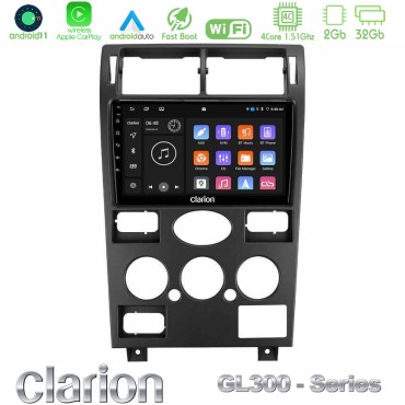 Clarion GL300 Series 4Core Android11 2+32GB Ford Mondeo 2001-2004 Navigation Multimedia Tablet 9" Με Carplay &amp; Android Auto