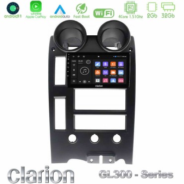 Clarion GL300 Series Hummer H2 2002-2007 4Core Android11 2+32GB Navigation Multimedia Tablet 9" Με Carplay &amp; Android Auto