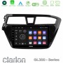 Clarion GL300 Series 4Core Android11 2+32GB Hyundai i20 2014-2018 Navigation Multimedia Tablet 9" Με Carplay & Android Auto