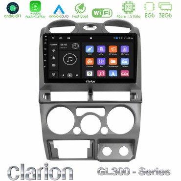 Clarion GL300 Series 4Core Android11 2+32GB Isuzu D-Max 2007-2011 Navigation Multimedia Tablet 9" Με Carplay &amp; Android Auto