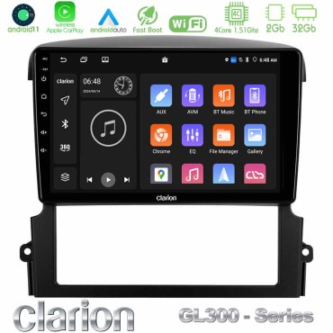Clarion GL300 Series 4Core Android11 2+32GB Kia Sorento Navigation Multimedia Tablet 9" Με Carplay &amp; Android Auto