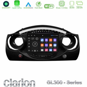 Clarion GL300 Series 4Core Android11 2+32GB Mini Cooper R50 Navigation Multimedia Tablet 9" Με Carplay &amp; Android Auto