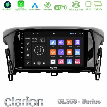 Clarion GL300 Series 4Core Android11 2+32GB Mitsubishi Eclipse Cross Navigation Multimedia Tablet 9" Με Carplay &amp; Android Auto
