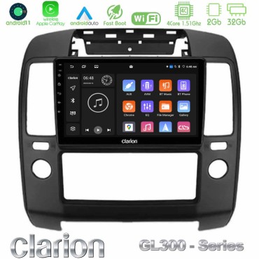 Clarion GL300 Series 4Core Android11 2+32GB Nissan Navara Navigation Multimedia Tablet 9" Με Carplay &amp; Android Auto