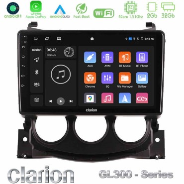 Clarion GL300 Series Nissan 370Z 2009-2013 4Core Android11 2+32GB Navigation Multimedia Tablet 9" Με Carplay &amp; Android Auto
