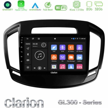Clarion GL300 Series 4Core Android11 2+32GB Opel Insignia 2014-2017 Navigation Multimedia Tablet 9" Με Carplay &amp; Android Auto