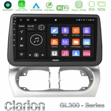 Clarion GL300 Series Opel Corsa C/Combo C 4Core Android11 2+32GB Navigation Multimedia Tablet 9" Με Carplay &amp; Android Auto
