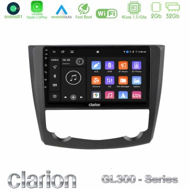 Clarion GL300 Series 4Core Android11 2+32GB Renault Kadjar Navigation Multimedia Tablet 9" Με Carplay &amp; Android Auto