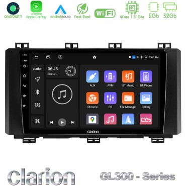 Clarion GL300 Series 4Core Android11 2+32GB Seat Ateca 2017-2021 Navigation Multimedia Tablet 9" Με Carplay &amp; Android Auto