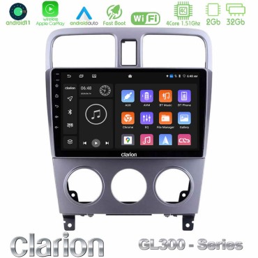 Clarion GL300 Series 4Core Android11 2+32GB Subaru Forester 2003-2007 Navigation Multimedia Tablet 9" Με Carplay &amp; Android Auto
