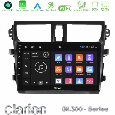 Clarion GL300 Series Suzuki Celerio 2014-2020 4Core Android11 2+32GB Navigation Multimedia Tablet 9" Με Carplay &amp; Android Auto
