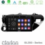 Clarion GL300 Series 4Core Android11 2+32GB Toyota Hilux 2017-2021 Navigation Multimedia Tablet 10" Με Carplay & Android Auto
