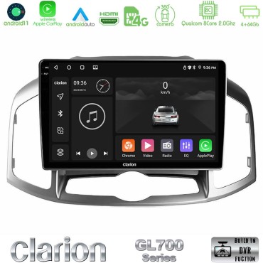 Clarion GL700 Series 8Core Android13 4+64GB Chevrolet Captiva 2012-2016 Navigation Multimedia Tablet 10" Με Carplay & Android Auto Clarion GL700 Series 8Core Android13 4+64GB Chevrolet Captiva 2012-2016 Navigation Multimedia Tablet 10" Με Carplay & Android Auto