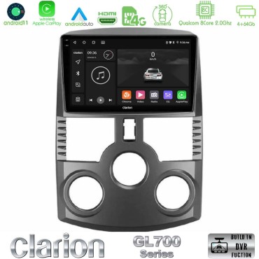Clarion GL700 Series 8Core Android13 4+64GB Daihatsu Terios Navigation Multimedia Tablet 9" Με Carplay &amp; Android Auto