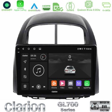 Clarion GL700 Series 8Core Android13 4+64GB Daihatsu Sirion/Subaru Justy Navigation Multimedia Tablet 10" Με Carplay &amp; Android Auto