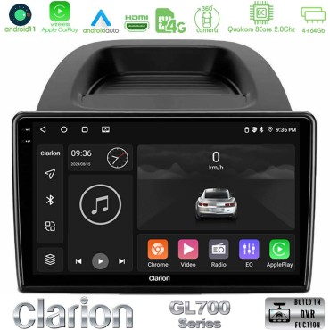 Clarion GL700 Series 8Core Android13 4+64GB Ford Ecosport 2018-2020 Navigation Multimedia Tablet 10" Με Carplay &amp; Android Auto