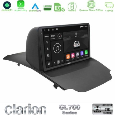 Clarion GL700 Series 8Core Android13 4+64GB Ford Ecosport 2014-2017 Navigation Multimedia Tablet 10" Με Carplay &amp; Android Auto