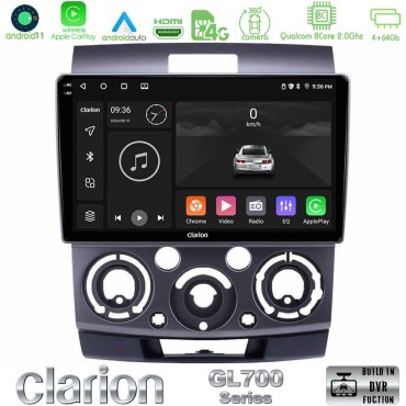 Clarion GL700 Series 8Core Android13 4+64GB Ford Ranger/Mazda BT50 Navigation Multimedia Tablet 9" Με Carplay &amp; Android Auto