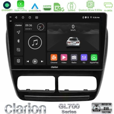 Clarion GL700 Series 8Core Android13 4+64GB Fiat Doblo / Opel Combo 2010-2014 Navigation Multimedia Tablet 9" Με Carplay &amp; Android Auto