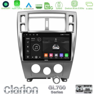Clarion GL700 Series 8Core Android13 4+64GB Hyundai Tucson Navigation Multimedia Tablet 10" Με Carplay &amp; Android Auto