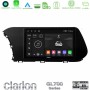 Clarion GL700 Series 8Core Android13 4+64GB Hyundai i20 2021-2023 Navigation Multimedia Tablet 10" Με Carplay & Android Auto