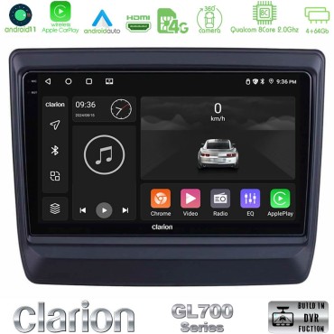 Clarion GL700 Series 8Core Android13 4+64GB Isuzu D-MAX 2020-2023 Navigation Multimedia Tablet 9" Με Carplay &amp; Android Auto
