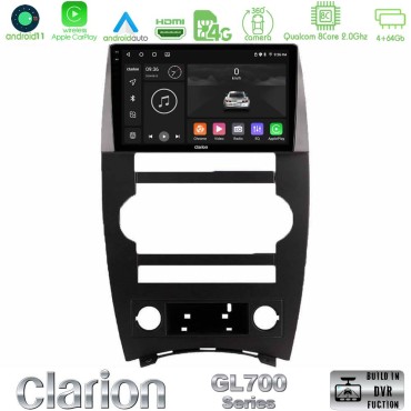 Clarion GL700 Series 8Core Android13 4+64GB Jeep Commander 2007-2008 Navigation Multimedia Tablet 9" Με Carplay &amp; Android Auto