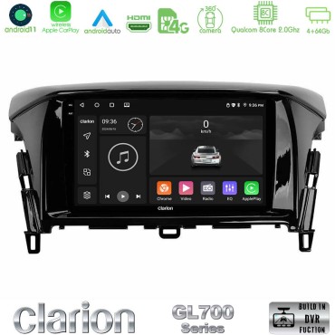 Clarion GL700 Series 8Core Android13 4+64GB Mitsubishi Eclipse Cross Navigation Multimedia Tablet 9" Με Carplay &amp; Android Auto