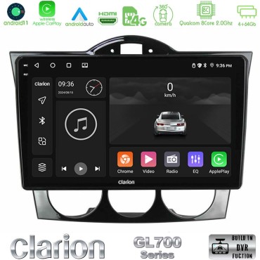 Clarion GL700 Series 8Core Android13 4+64GB Mazda RX8 2003-2008 Navigation Multimedia Tablet 9" Με Carplay &amp; Android Auto