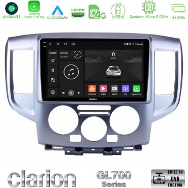 Clarion GL700 Series 8Core Android13 4+64GB Nissan NV200 Navigation Multimedia Tablet 9" Με Carplay &amp; Android Auto