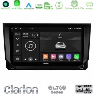 Clarion GL700 Series 8Core Android13 4+64GB Seat Arona/Ibiza Navigation Multimedia Tablet 9" Με Carplay &amp; Android Auto