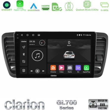 Clarion GL700 Series 8Core Android13 4+64GB Subaru Legacy/Outback 2002-2008 Navigation Multimedia Tablet 9" Με Carplay & Android Auto Clarion GL700 Series 8Core Android13 4+64GB Subaru Legacy/Outback 2002-2008 Navigation Multimedia Tablet 9" Με Carplay & Android Auto